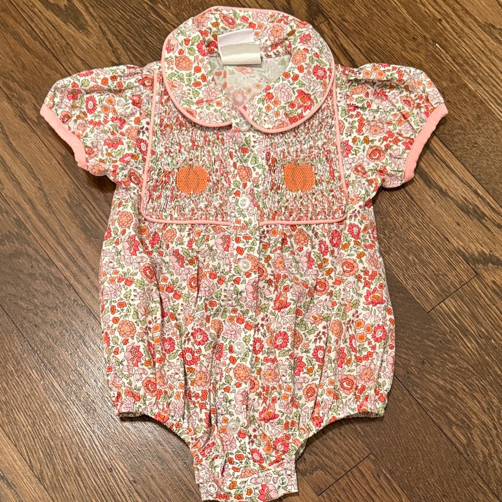 Stitchy Fish Fall Baby Romper